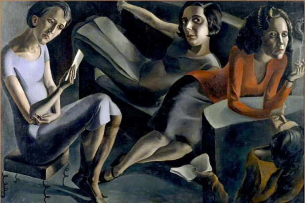 Cuadro de Tertulia, Ángeles Santos.